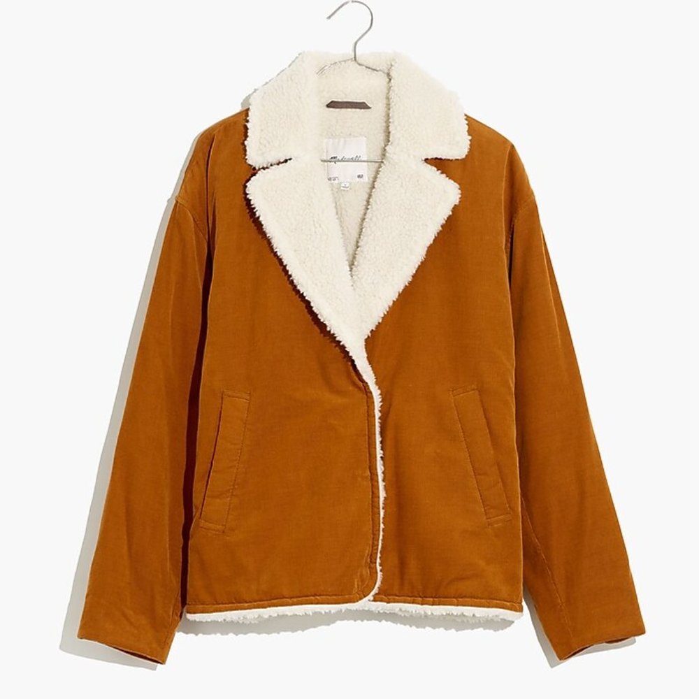 (Re)sourced Sherpa-Lined Corduroy Jacket